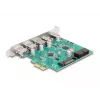 DeLOCK USB 5 Gbps PCI Express x1 karta 3x Type-A 2x Type-C 1x Header