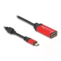 DeLOCK USB Type-C na HDMI adaptér 8K 60Hz HDR červený