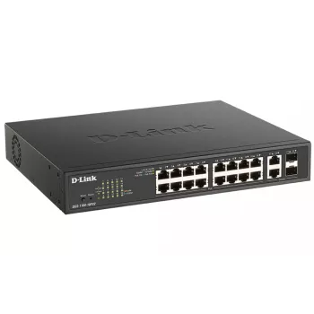 D-Link DGS-1100-18PV2 sieťový switch Managed L2 Gigabit Ethernet (10/100/1000) Power over Ethernet (PoE) 1U čierny
