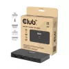 KVM switch club 3d Dual USB-C to HDMI, 2-portový, 4K UHD 3840x2160, USB-C konzola, 65W PD, čierny