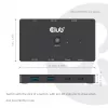 KVM switch club 3d Dual USB-C to HDMI, 2-portový, 4K UHD 3840x2160, USB-C konzola, 65W PD, čierny