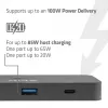 KVM switch club 3d Dual USB-C to HDMI, 2-portový, 4K UHD 3840x2160, USB-C konzola, 65W PD, čierny