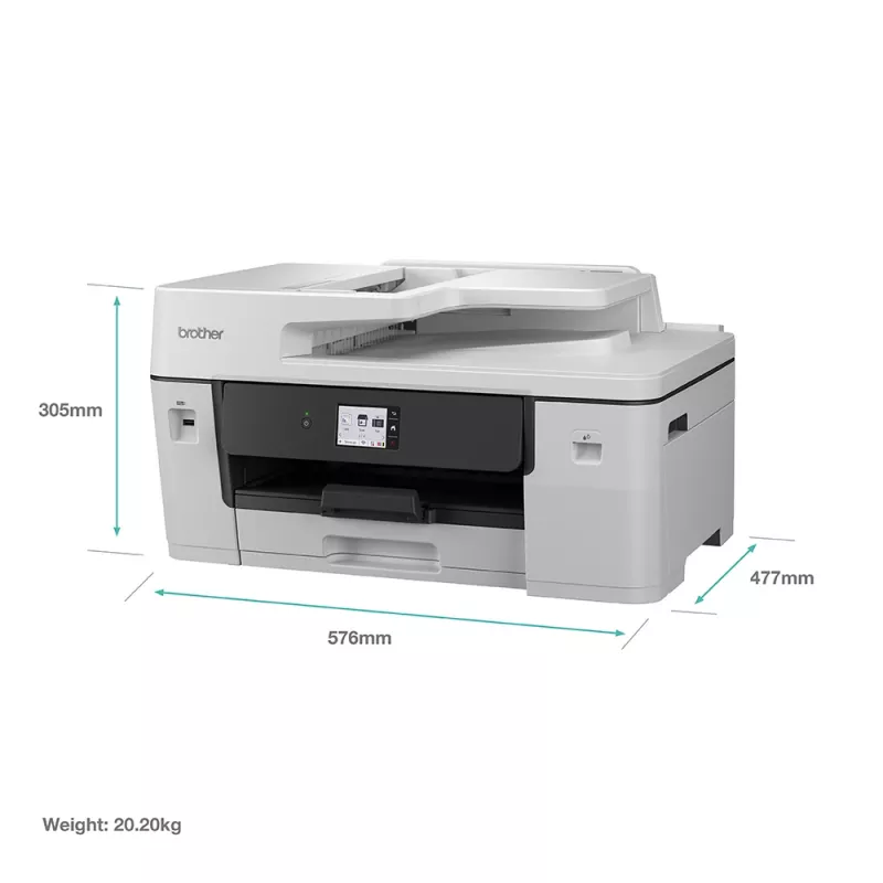 Multifunkčná atramentová tlačiareň Brother MFC-J6760DW — A3, 1200 x 4800 DPI, 31 strán/min., WLAN, Ethernet