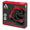 ARCTIC BioniX P120 (červený) – 120 mm herný ventilátor optimalizovaný na tlak s PWM PST