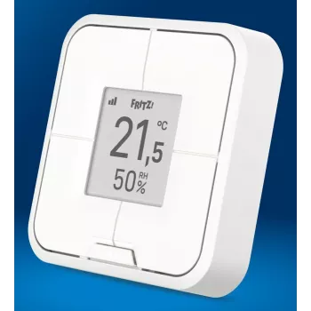 Bezdrôtový inteligentný ovládač na montáž na stenu FRITZ Smart Control 440 — biely, 69×69×18 mm