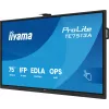 Interaktívny plochý displej IIYAMA TE7513A-B2AG 75 palcov 4K UHD dotyková obrazovka, 500 cd/m², Wi‑Fi, Android, 24/7