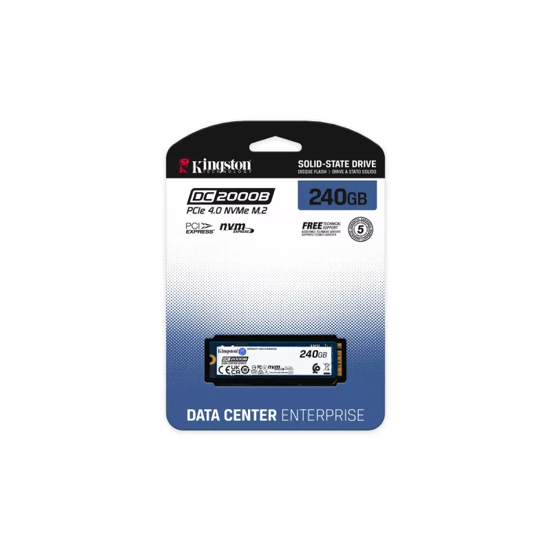 Kingston Technology 240G DC2000B PCIe 4.0 M.2 2280 Enterprise SSD (bez chladiča)