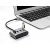 DeLOCK 63190 USB hub 3.2 Gen 1 Type-A 5000 Mbit/s čierny