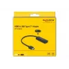 Adaptér HDMI-A konektor samec na USB Type-C konektor samica DP Alt Mode DeLOCK 64212