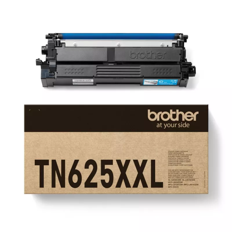 Tonerová kazeta Brother TN-625XXLC cyan originál, 6500 strán, 1 ks