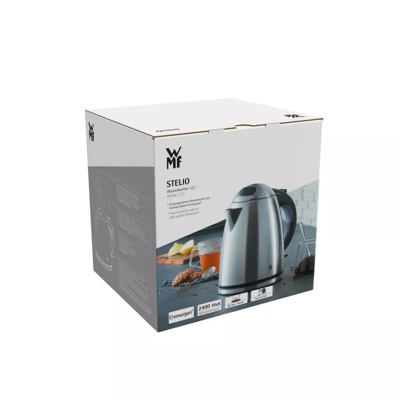 WMF Stelio 0413010012 rýchlovarná kanvica 1,2 l 2400 W čierna, nerez