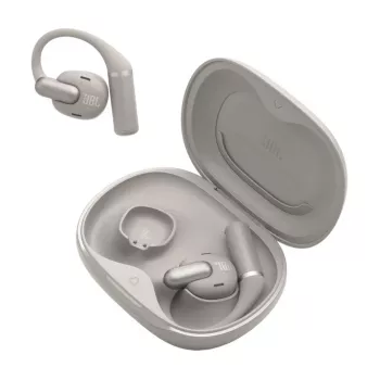 Headset JBL Sense Pro TWS ušné háčiky na hovory a hudbu, 20–40000 Hz, USB‑C nabíjacia stanica, sivá, 95,2 g