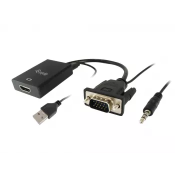 VGA na HDMI adaptér s audiom Equip 119038