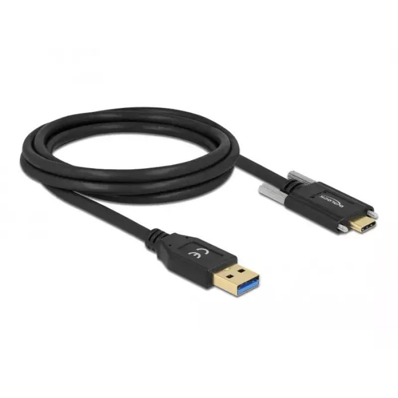 USB kábel DeLOCK 84019 2 m USB 3.2 Gen 1 USB A USB C čierny