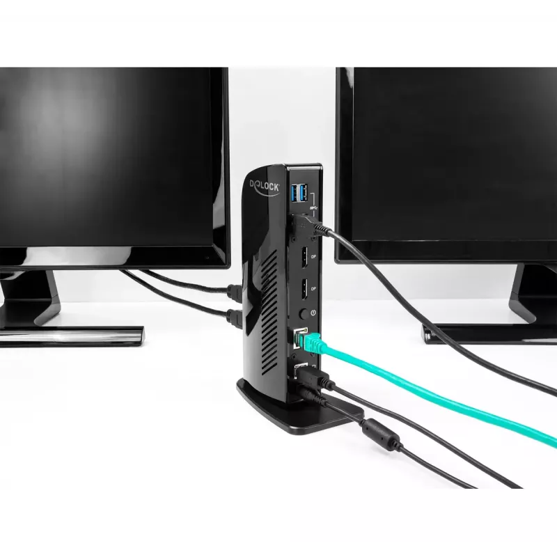 DeLOCK USB dokovacia stanica Dual DisplayPort 4K USB 3.2 LAN Audio