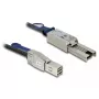 Sieťový kábel DeLOCK 83734 Mini SAS HD SFF-8644 na Mini SAS SFF-8088 1 m čierny