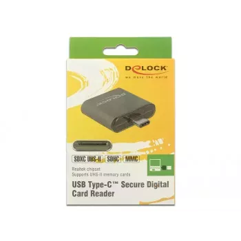Čítačka kariet DeLOCK 91498 USB 3.2 Gen 1 Type-C čierna