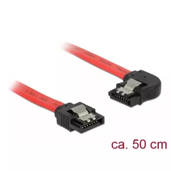 SATA kábel DeLOCK 83964 0,5 m čierny červený