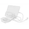 Voľne stojaca nabíjačka DeLOCK USB a bezdrôtová nabíjačka 2 x USB Type-C PD + 3 x USB Type-A so 110 W