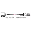 DELOCK 64307 Sériový kábel USB Type-C na RS-232 (D-Sub 9) čierny 0,25 m