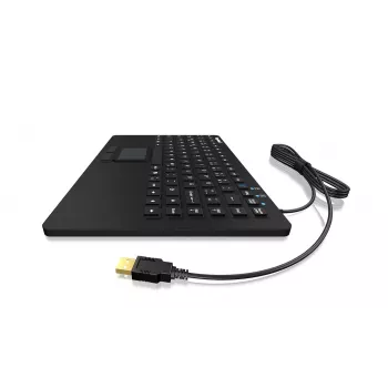 KeySonic KSK-5230 IN (DE) klávesnica kancelárska USB QWERTZ nemecká čierna