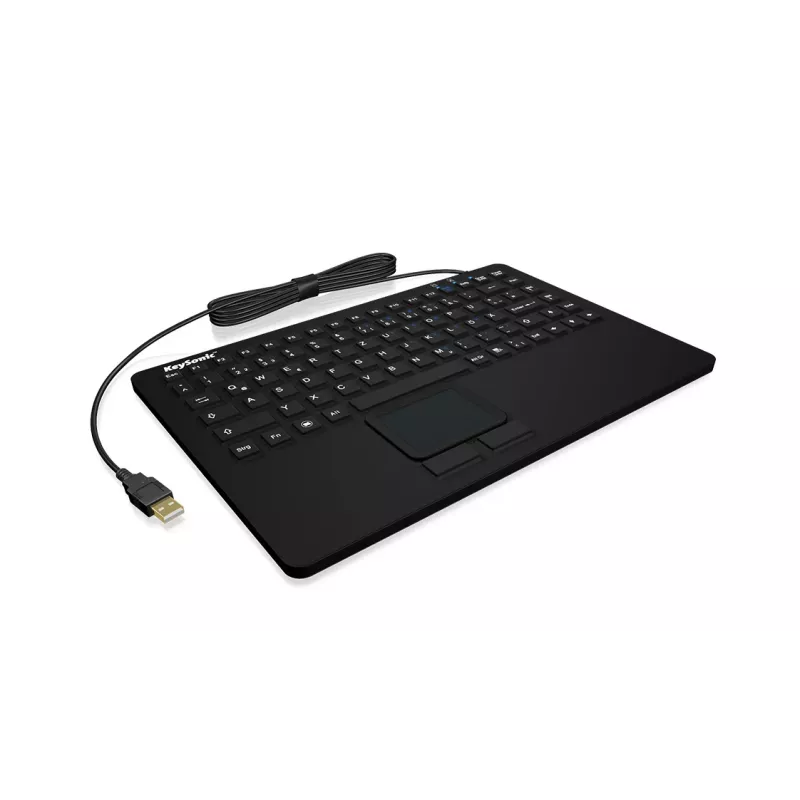 KeySonic KSK-5230 IN (DE) klávesnica kancelárska USB QWERTZ nemecká čierna