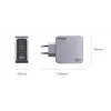 Ugreen Nexode Pro 160W GaN nabíjačka s USB-C káblom univerzálna čierna, sivá AC rýchlonabíjanie interiérová