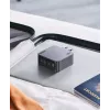 Ugreen Nexode Pro 160W GaN nabíjačka s USB-C káblom univerzálna čierna, sivá AC rýchlonabíjanie interiérová
