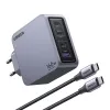 Ugreen Nexode Pro 160W GaN nabíjačka s USB-C káblom univerzálna čierna, sivá AC rýchlonabíjanie interiérová
