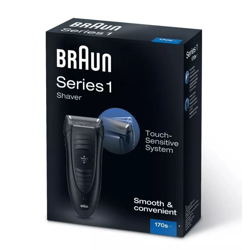 Braun Series 1 -170 fóliový holiaci strojček trimmer čierny
