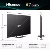Hisense A7Q 55A7Q 139,7 cm (55 palcov) 4K Ultra HD Smart TV Wi-Fi čierny
