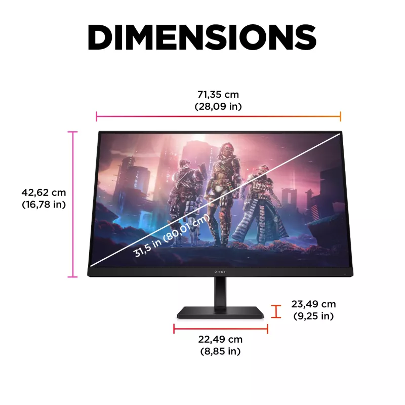 OMEN by HP 31,5 palca QHD 165Hz herný monitor - OMEN 32q