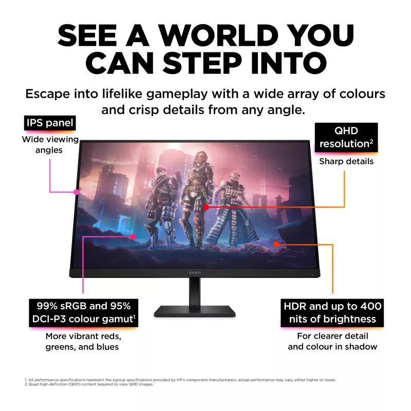 OMEN by HP 31,5 palca QHD 165Hz herný monitor - OMEN 32q