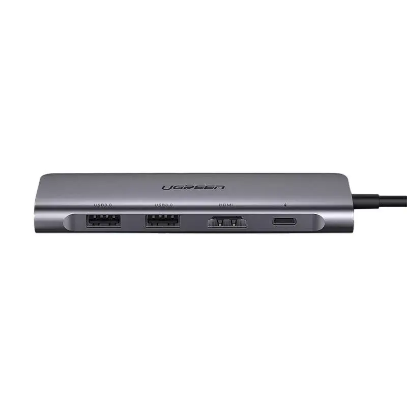 Ugreen 15214 dokovacia stanica/port replikátor pre notebook káblová USB 3.2 Gen 1 (3.1 Gen 1) Type-C fialová, metalická