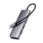 Ugreen 15214 dokovacia stanica/port replikátor pre notebook káblová USB 3.2 Gen 1 (3.1 Gen 1) Type-C fialová, metalická
