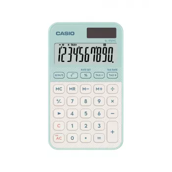 Kalkulačka CASIO SL-310YC vrecková Basic 10-miestna batéria/solár svetlozelená