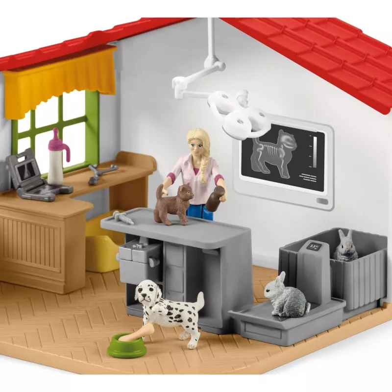 Veterinárna ordinácia so zvieratami Schleich 42502