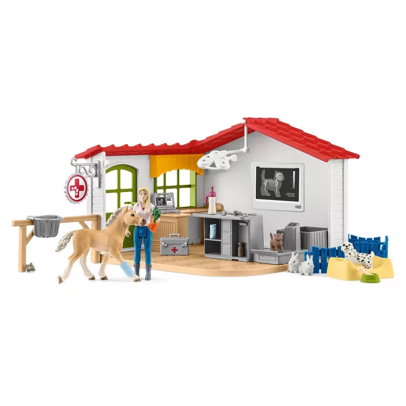 Veterinárna ordinácia so zvieratami Schleich 42502