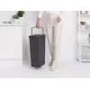 Brabantia Sort & Go 40L obdĺžnikový recyklačný odpadkový kôš sivý