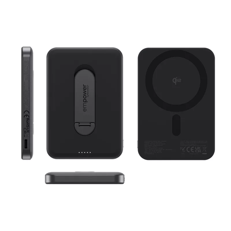 PanzerGlass empower™ by ® empower™ banka so Spin Stand | 5000mAh | Space Black