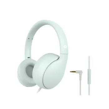 CONCEPTRONIC detské káblové slúchadlá PARRIS04GT — 3,5 mm, okolo uší, 20–20000 Hz, 1,6 m kábel, svetlozelená