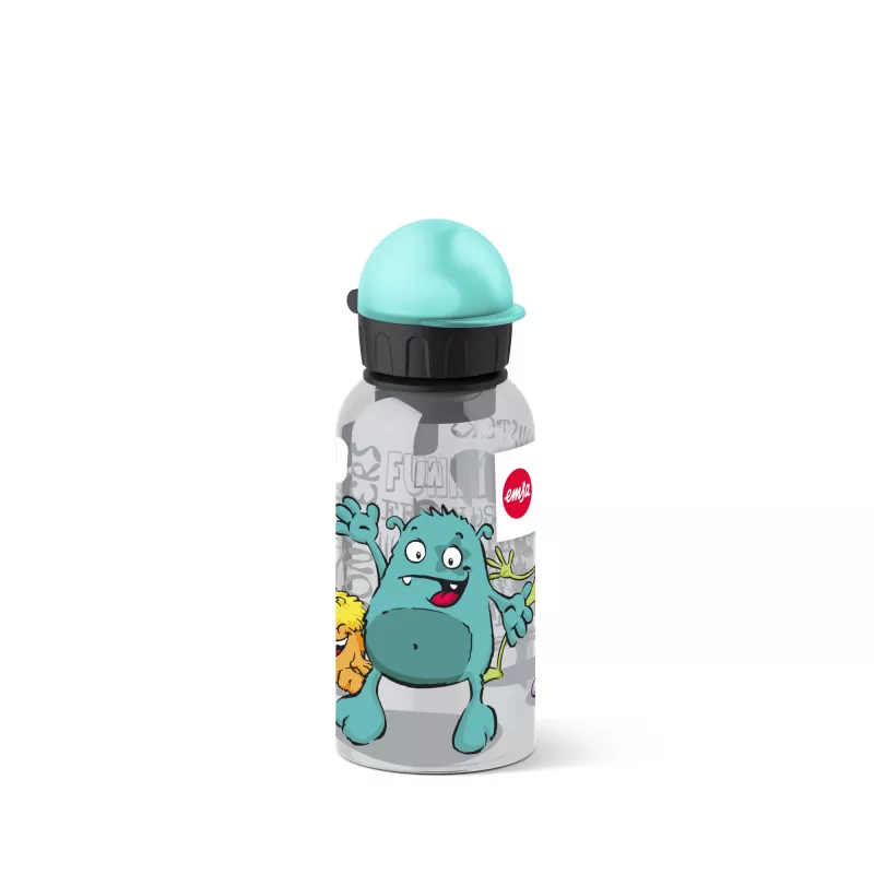 EMSA 518138 Kids Set Monster, fľaša na pitie 0,4 l s desiatovým boxom, tyrkysová