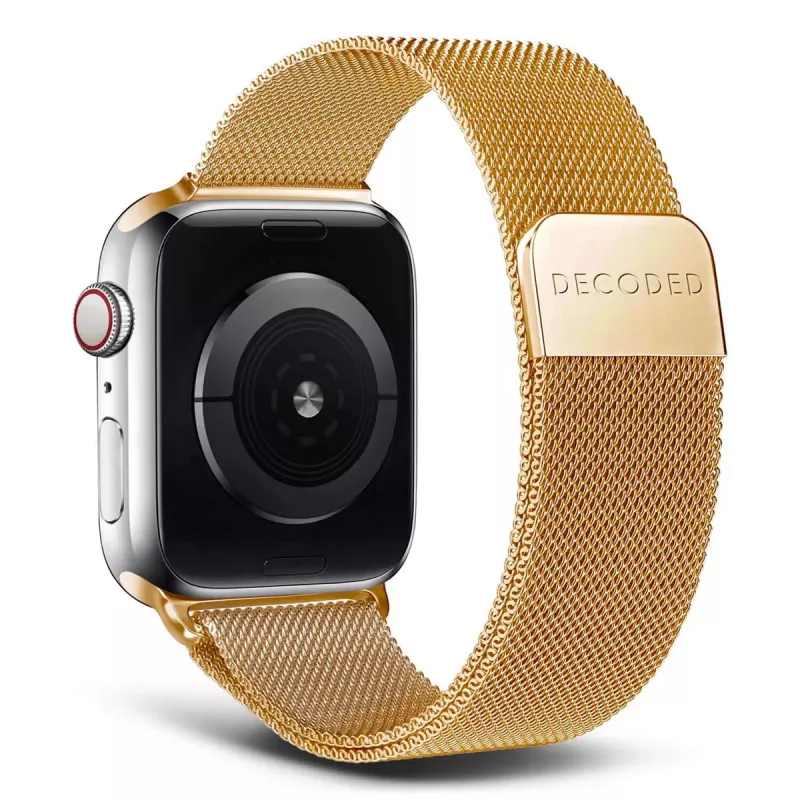 Remienok na smart hodinky Decoded Traction Strap zlatý, ušľachtilá oceľ, zlatá, 1 kus