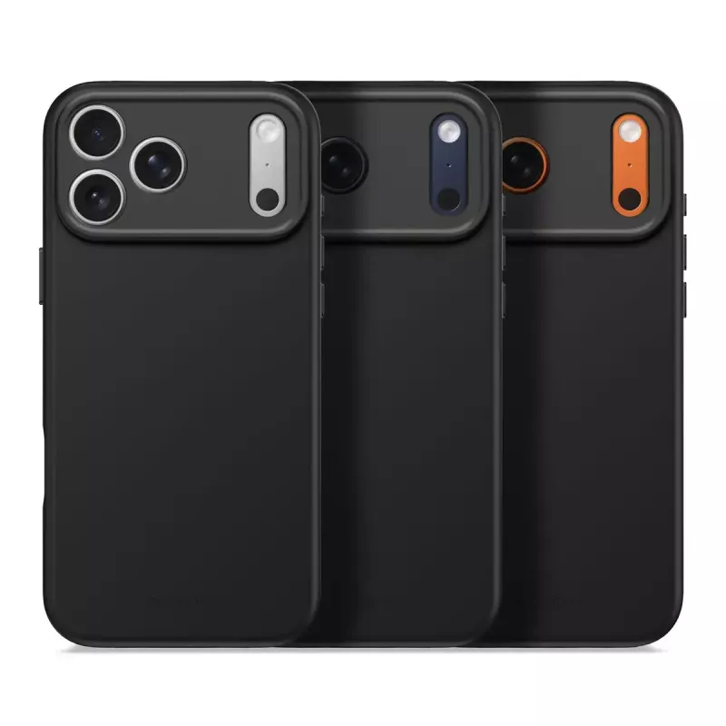 Decoded silikónový zadný kryt pre Apple iPhone 17 Pro Max — kompatibilný s 6,9 inch (17,5 cm), čierny, mikrovlákno/PU
