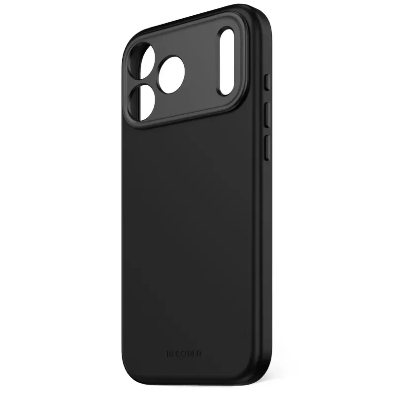 Decoded silikónový zadný kryt pre Apple iPhone 17 Pro Max — kompatibilný s 6,9 inch (17,5 cm), čierny, mikrovlákno/PU