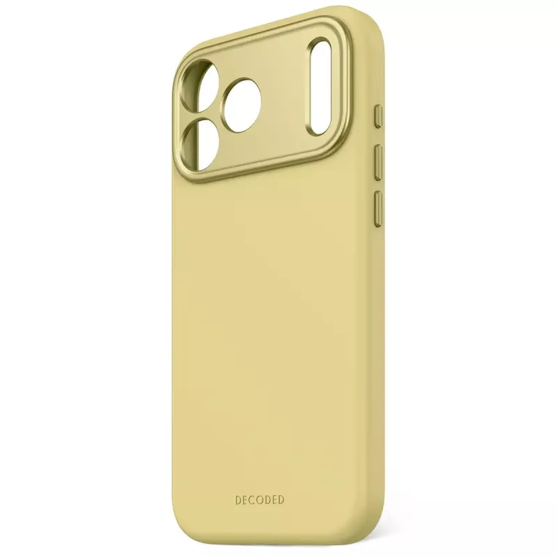 Decoded silikónový zadný kryt pre Apple iPhone 17 Pro Max, kompatibilný s 6,9 inch (17,5 cm) displejmi, žltý