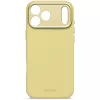 Decoded silikónový zadný kryt pre Apple iPhone 17 Pro Max, kompatibilný s 6,9 inch (17,5 cm) displejmi, žltý