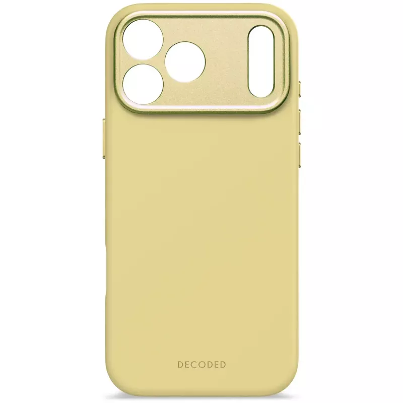 Decoded silikónový zadný kryt pre Apple iPhone 17 Pro Max, kompatibilný s 6,9 inch (17,5 cm) displejmi, žltý