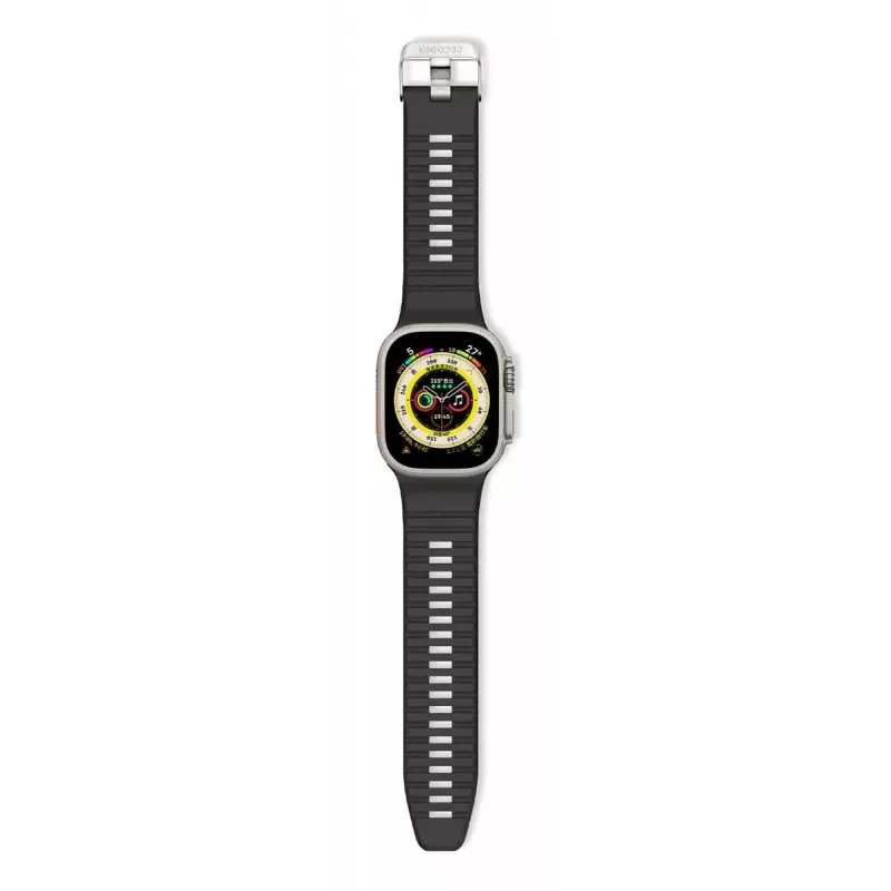 Remienok Decoded Ultra Traction Strap na smart hodinky, čierny, silikón, 1 ks