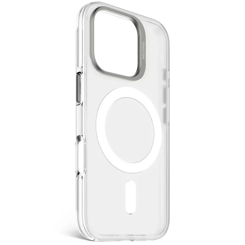 Puzdro na telefón Decoded Clear Case pre iPhone 16 Pro, polykarbonát, priehľadné biele, vhodné pre 6,3
